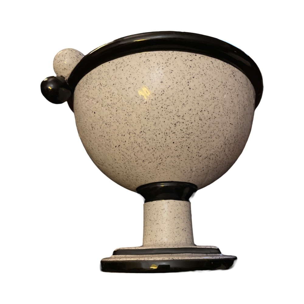 Dalla Gassa, Mario: Nove, Italy - Large  Ceramic Pedestal Bowl